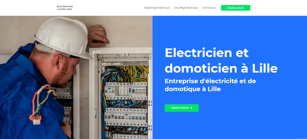 Site Artisan Electricien Lille